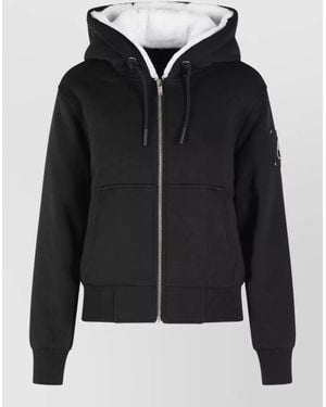 Moose Knuckles Bunny Cotton Blend Hooded Sweatshirt - Black
