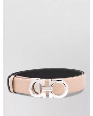 Ferragamo Adjustable Textured Belt-Tone Buckle - Pink