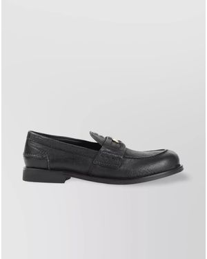 Miu Miu Leather Loafers - Black