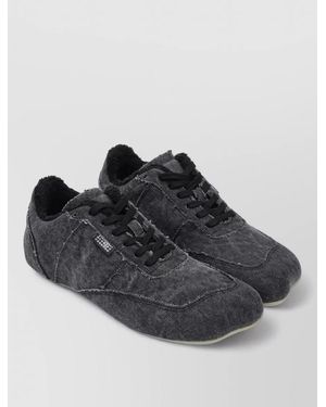MM6 by Maison Margiela Anatomic Canvas Trainers - Black