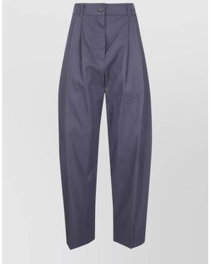 Studio Nicholson Pleated Wide-Leg Trousers - Blue