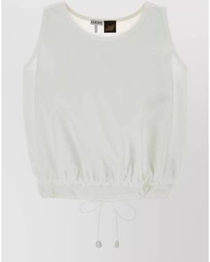 Loewe Poplin Blouse - White