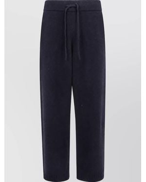 Represent Wool Knit Loose Fit Pants - Blue