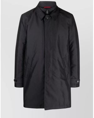 Fay Single Breasted Coat - Blue
