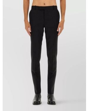 McQueen Wool Tailored Trousers - Blue