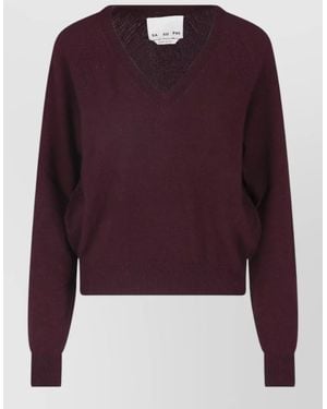 Sa Su Phi Cashmere Silk Crewneck Sweatshirt - Purple