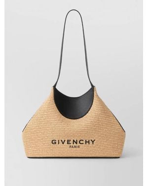 Givenchy Facet Small Raffia Tote Bag - Natural