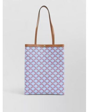 Celine Medium Coated Canvas Tote Bag - Blue