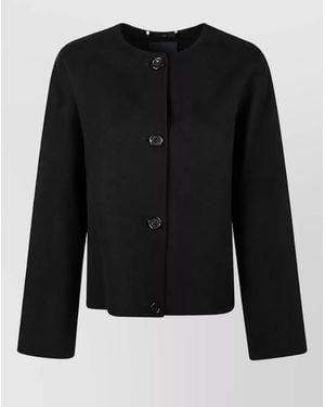 Max Mara Single Breasted Coat - Black
