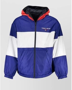 Tommy Hilfiger Reversible Hooded Puffer Jacket - Blue