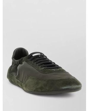 Prada Collapse Recycled Nylon Trainer Rubber Sole - Green