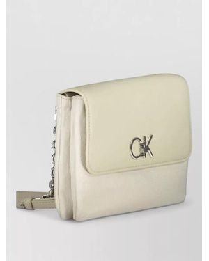 Calvin Klein Clutch Bag - Natural