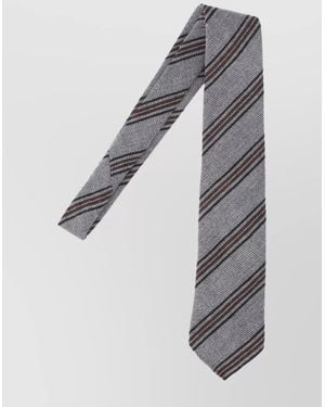Cesare Attolini Wool Tie - Gray