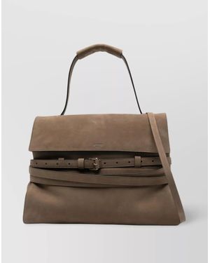 Moschino Top Handle Tote Bag - Natural