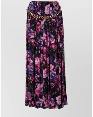 Balenciaga Pleated Midi Skirt - Purple