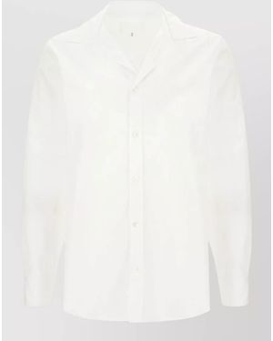 Maison Margiela Poplin Shirt Long Sleeves Straight Fit - White
