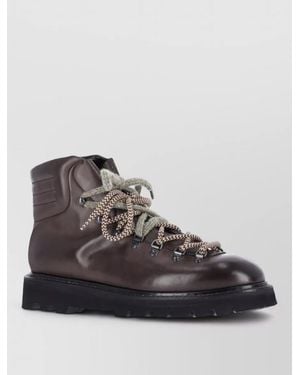Premiata Leather Ankle Boots - Brown