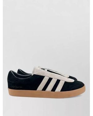 Y-3 Gazelle Suede Lace Up Sneakers Contrast Sole - Blue