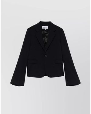 Loewe Wool Single-Breasted Blazer - Blue