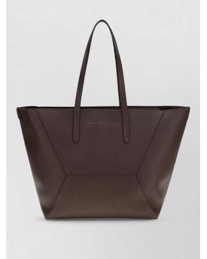 Brunello Cucinelli Na Calf Leather Shoulder Bag - Brown