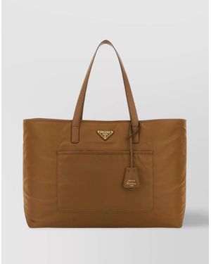 Prada Large Re-Edition 1978 Shopping Bag - Brown