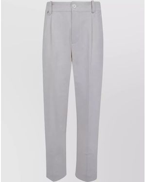 Jacquemus Cotton Straight-Leg Pants - White