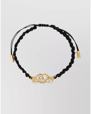 McQueen Braided Friendship Bracelet "Seal" Logo - Multicolour