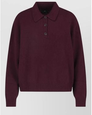 Anine Bing Cashmere Crewneck Sweatshirt - Purple