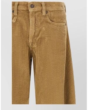 R13 Corduroy Wide-Leg Jeans - Natural