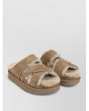 UGG Greenport Cross Strap Slide Sandal - Natural