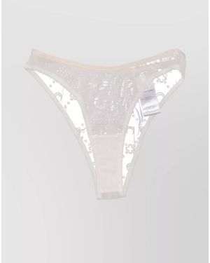 Marine Serre High-Cut Briefs - White