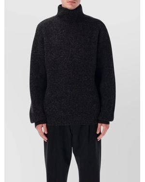 Lemaire Yak Alpaca High Neck Jumper - Blue