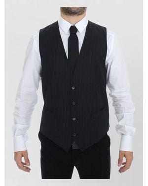Dolce & Gabbana Stretch Formal Dress Vest Gilet - Blue