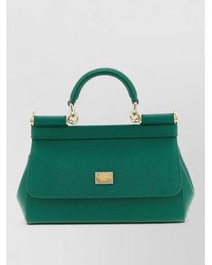 Dolce & Gabbana Sicily Mini Shoulder Bag Top Handle - Green