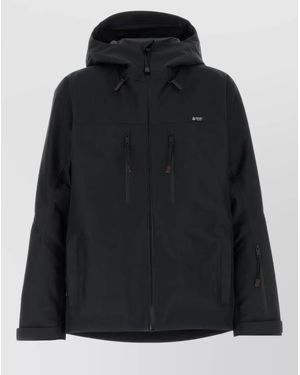 Prada Recycled Polyester Hooded Windbreaker Jacket - Black