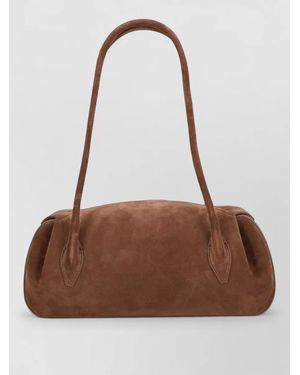 Yuzefi Leather Shoulder Bag - Brown