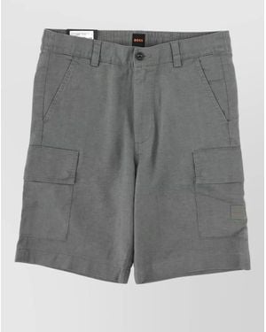 BOSS Cargo Shorts Sisla Multiple Pocket Design - Gray