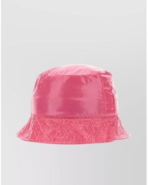 K-Way Wide Brim Bucket Hat With Hard Visor - Pink