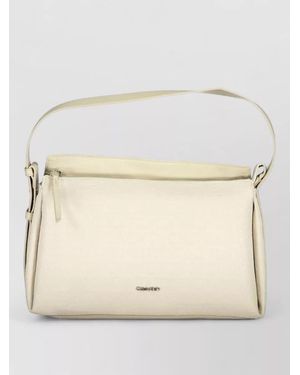 Calvin Klein Monogram Shoulder Bag - Natural