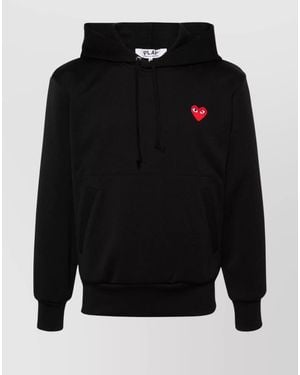 Comme des Garçons Cotton Logo Hoodie - Black