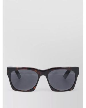Facehide Sunglasses Dark Lenses Rectangular Frame Thick Arms - Grey