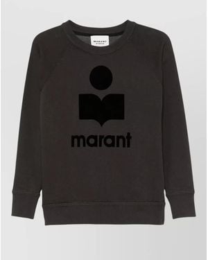Isabel Marant Knitwear Crew Neck Raglan Sleeves Ribbed Trim - Black