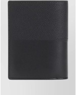 Loewe Compact Duet Bifold Leather Card Wallet - Black
