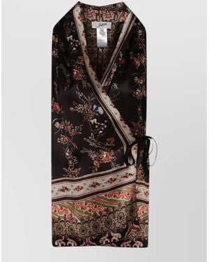 The Seafarer Silk Printed Wrap Tunic - Multicolor