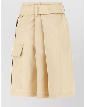 KENZO Cotton Wrap Skirt - Natural