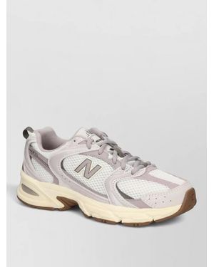 New Balance Panelled Low-Top Trainers - Natural
