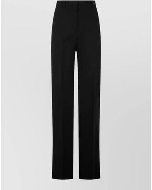 Max Mara High Waist Wide Leg Tailored Pants - Black