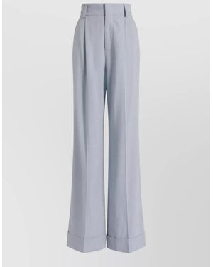 Alberta Ferretti Wide-Leg Trousers - Blue