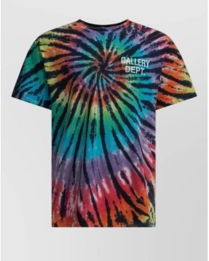 GALLERY DEPT. Miami Crew Neck Graphic Print T Shirt - Blue
