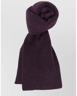Dries Van Noten Ribbed Scarf - Purple